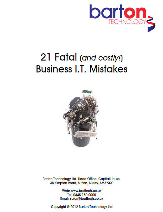 Enter your details below to download your free copy of 21 Fatal Business IT Mistakes: Enter your details below to download your free copy of 21 Fatal Business IT Mistakes: